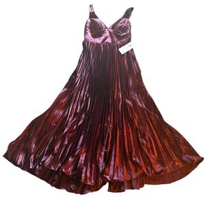 Wear Your Love Pleated Maxi Dress is Eggplant